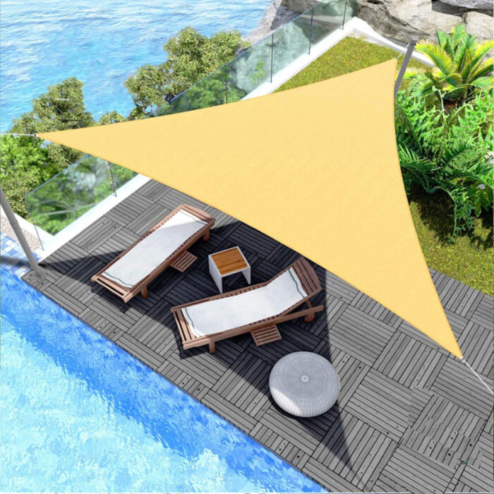 Τριγωνικό Πανί Σκίασης ΜΠΕΖ 3.6mx3.6mx3.6m  180gr/m² - Image 2