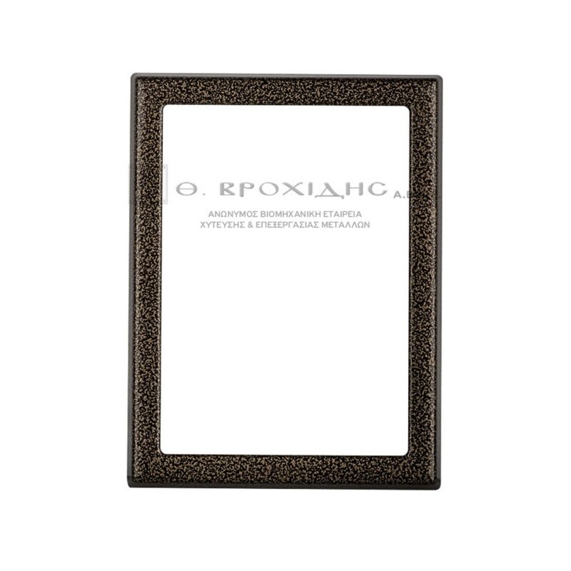 Κορνίζα Μνημείου Από Αλουμίνιο Σε Απόχρωση Μαρτελέ Μαύρο Χρυσό
