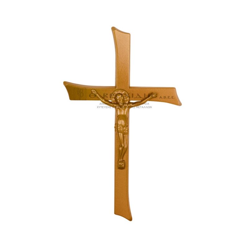 Σταυρός Μνημείου Από Αλουμίνιο Σε Απόχρωση Νέο Μπρονζέ