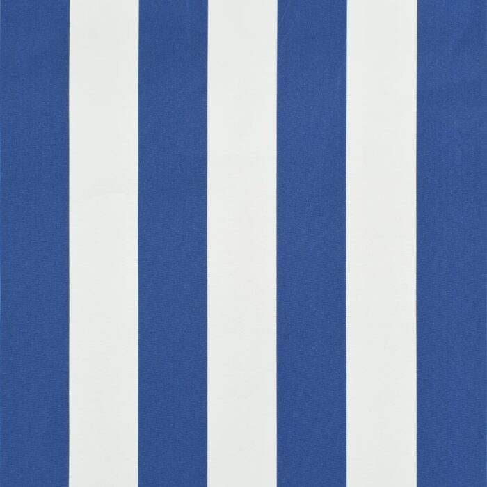 Τέντα Συρόμενη Μπλε / Λευκό 300 x 150 εκ. - Image 7