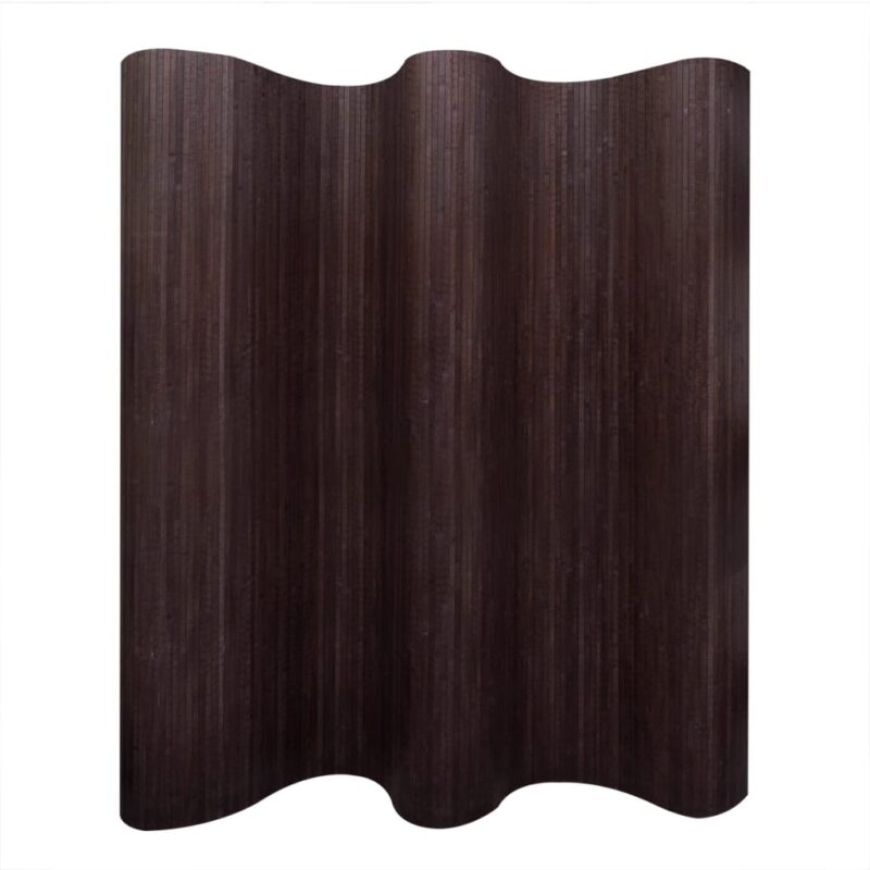 vidaXL Διαχωριστικό Δωματίου Σκούρο Καφέ 250 x 165 εκ. Μπαμπού