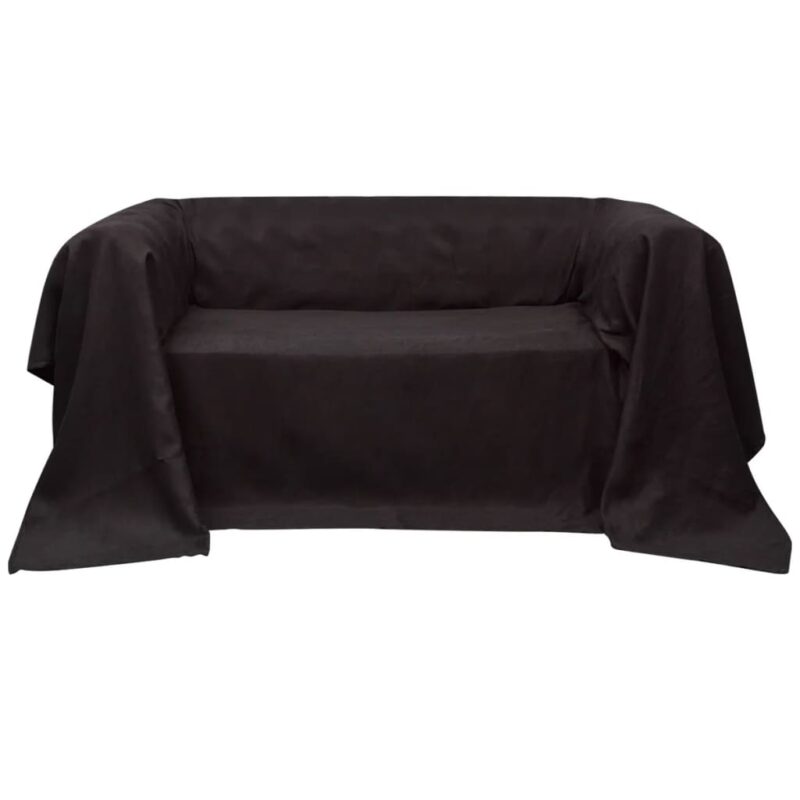 Κάλυμμα Καναπέ Καφέ 140 x 210 εκ. από Micro-suede