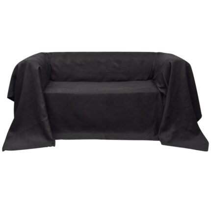 Κάλυμμα Καναπέ Ανθρακί 270 x 350 εκ. από Micro-suede
