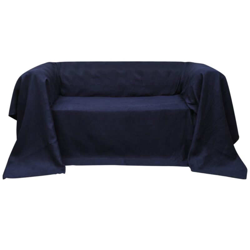 Κάλυμμα Καναπέ Ναυτικό Μπλε 270 x 350 εκ. από Micro-suede