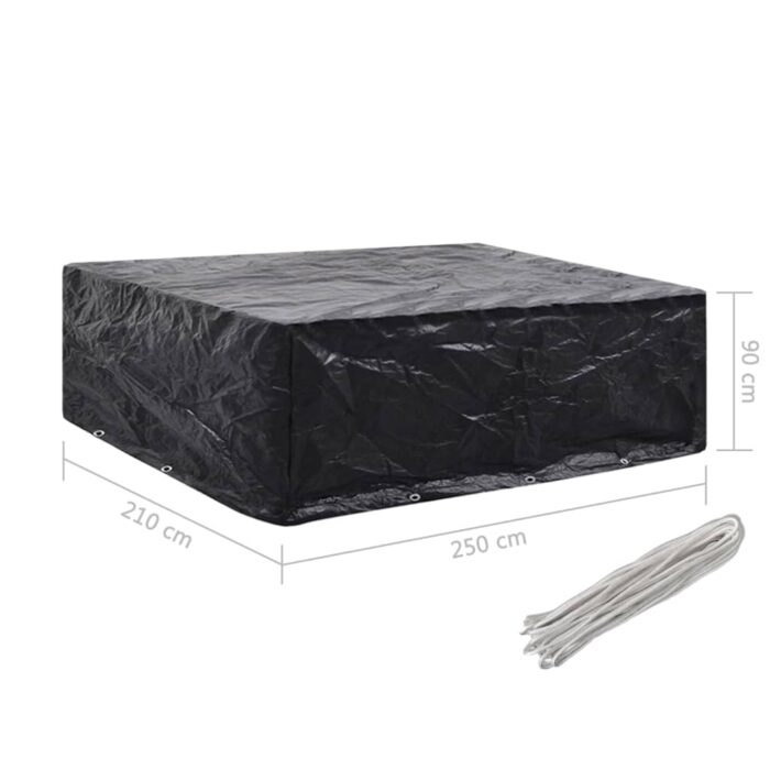 Καλύμματα Επίπλων Κήπου 2 τεμ. με 8 Κρίκους 250 x 210 x 90 εκ. - Image 7