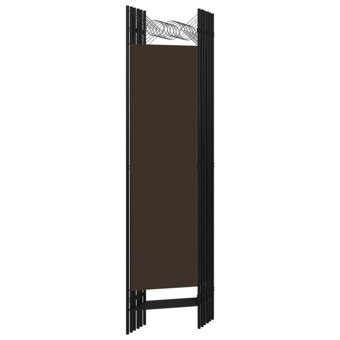 Διαχωριστικό Δωματίου με 6 Πάνελ Καφέ 240 x 180 εκ. - Image 4