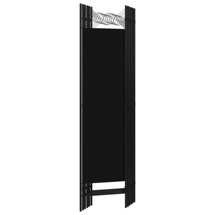 Διαχωριστικό Δωματίου με 6 Πάνελ Μαύρο 240 x 180 εκ. - Image 4