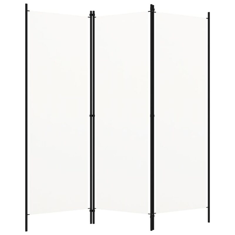 vidaXL Διαχωριστικό Δωματίου με 3 Πάνελ Λευκό 150 x 180 εκ.