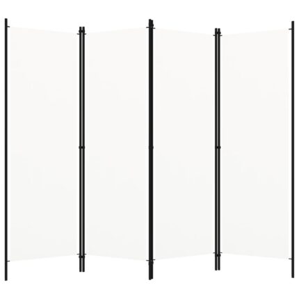 vidaXL Διαχωριστικό Δωματίου με 4 Πάνελ Λευκό 200 x 180 εκ.