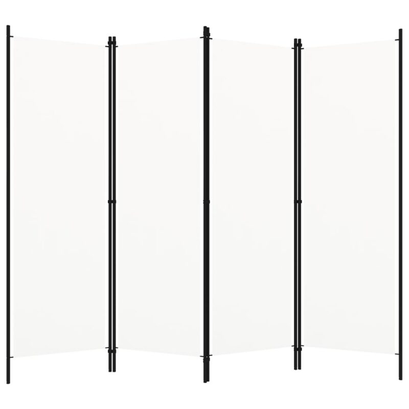 vidaXL Διαχωριστικό Δωματίου με 4 Πάνελ Λευκό 200 x 180 εκ.