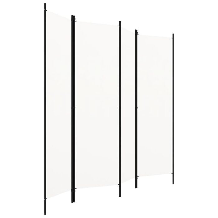 Διαχωριστικό Δωματίου με 4 Πάνελ Λευκό 200 x 180 εκ. - Image 2