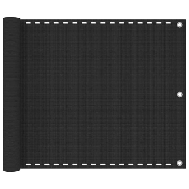 vidaXL Διαχωριστικό Βεράντας Ανθρακί 75 x 300 εκ. από HDPE