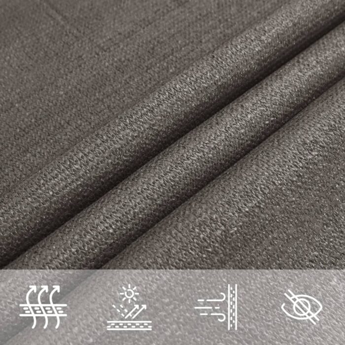 Πανί Σκίασης Ανθρακί 4,5 x 4,5 x 4,5 μ. από HDPE 160 γρ./μ² - Image 5