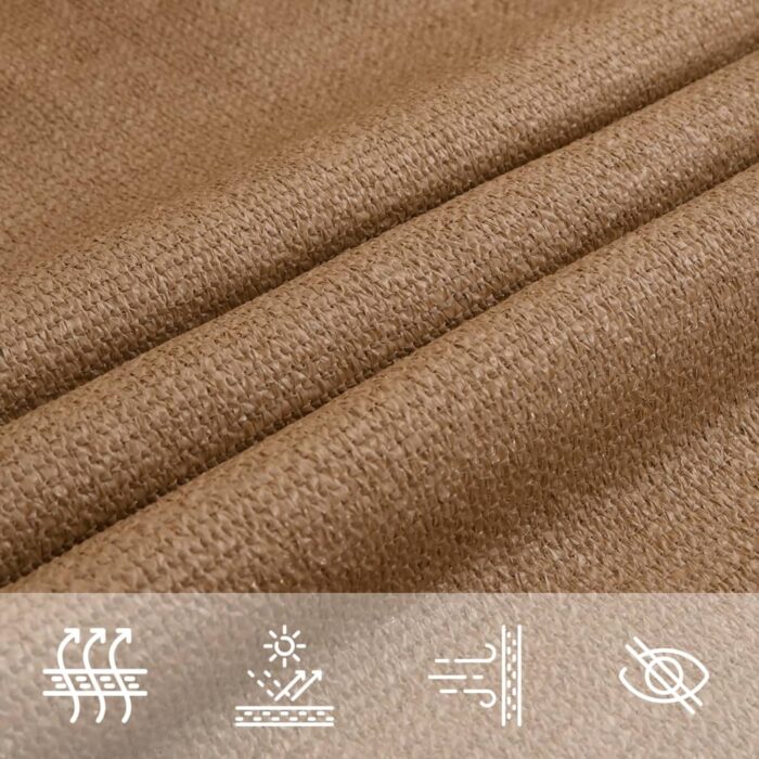 Πανί Σκίασης Taupe 3 x 4,5 μ. από HDPE 160 γρ./μ² - Image 5