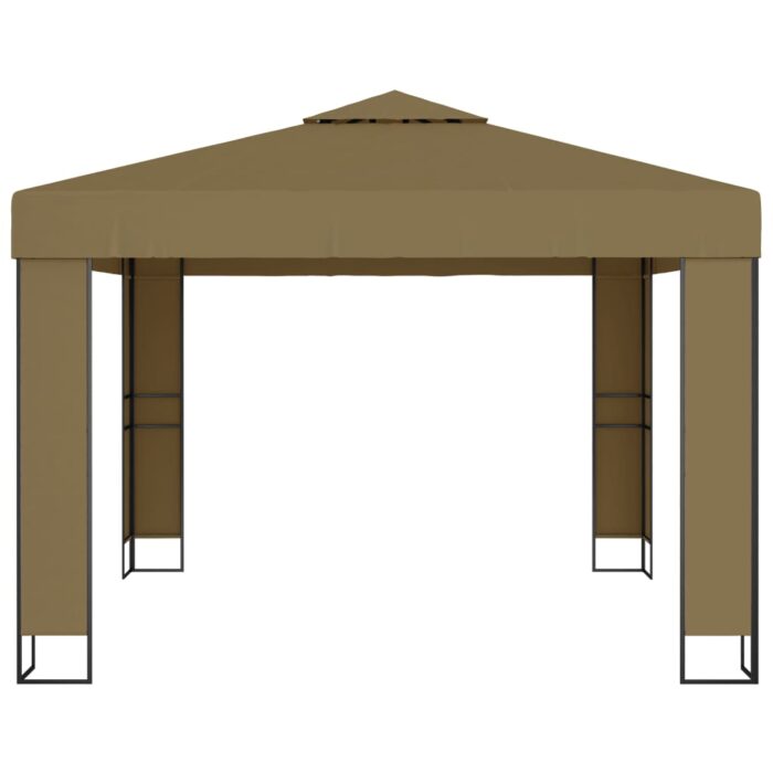 Κιόσκι με Διπλή Οροφή Taupe 3 x 3 x 2,7 μ. 180 γρ/μ² - Image 3