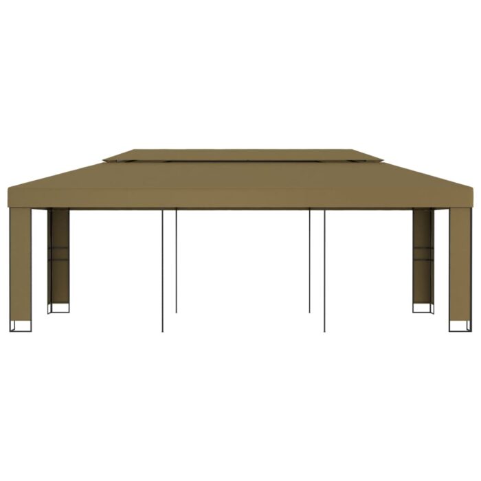 Κιόσκι με Διπλή Οροφή Taupe 3 x 6 μ. 180 γρ/μ² - Image 2