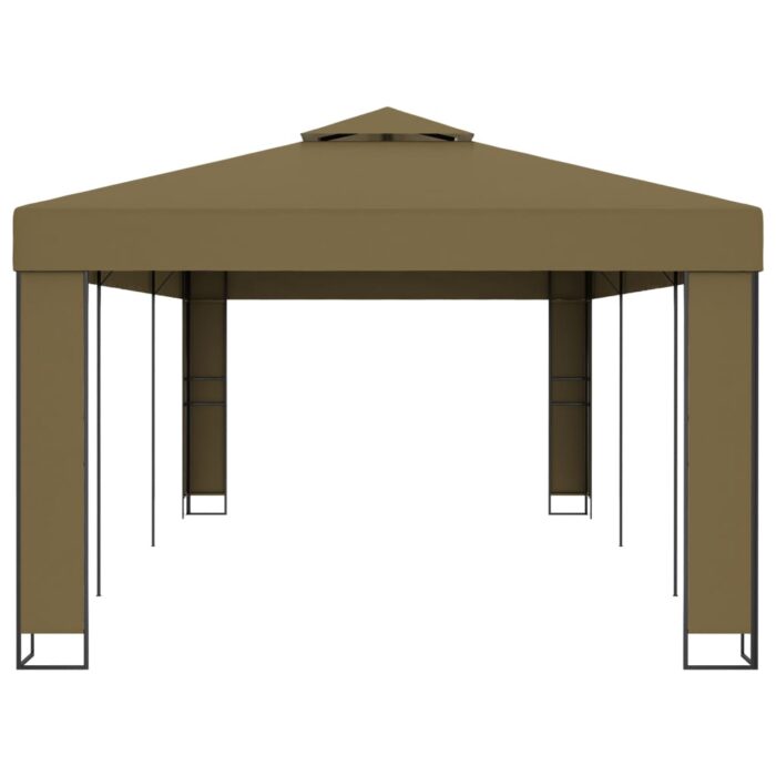 Κιόσκι με Διπλή Οροφή Taupe 3 x 6 μ. 180 γρ/μ² - Image 3