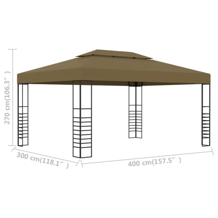 Κιόσκι Taupe 3 x 4 μ. 180 γρ/μ² - Image 6