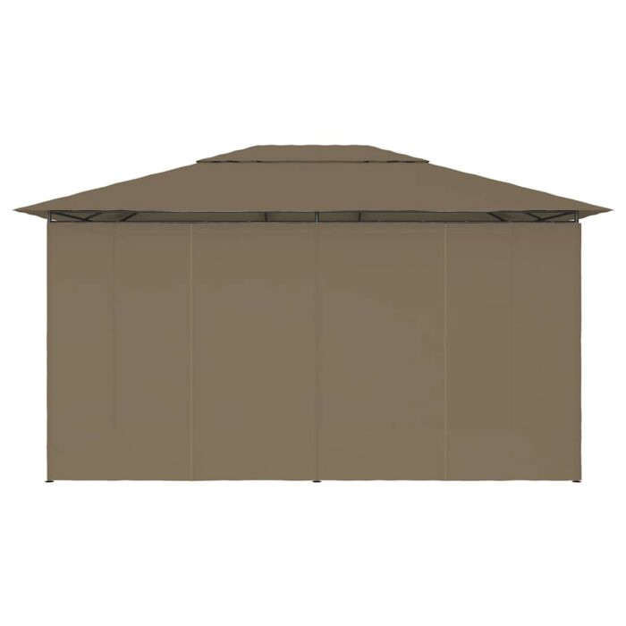 Τέντα Εκδηλώσεων Κήπου με Κουρτίνες Taupe 4 x 3 μ. 180 γρ/μ² - Image 5