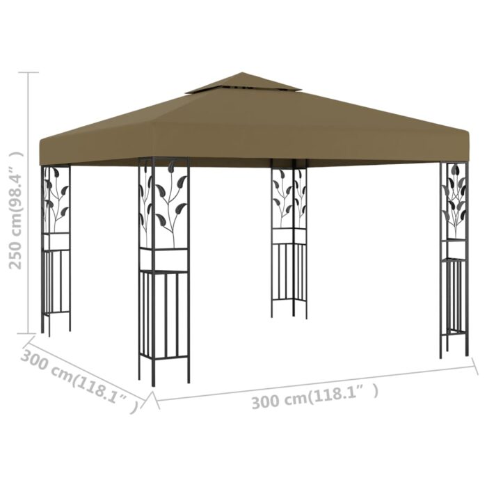 Κιόσκι Taupe 3 x 3 μ. 180 γρ/μ² - Image 5