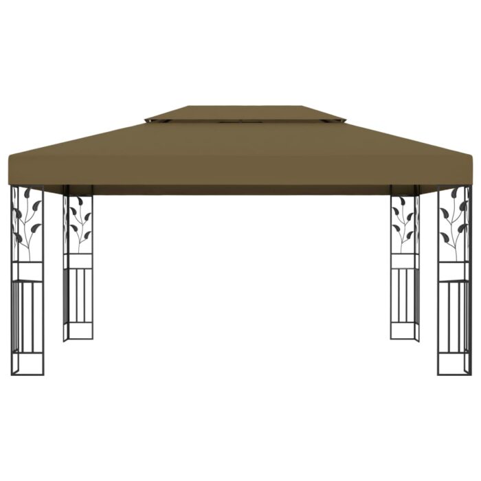 Κιόσκι με Διπλή Οροφή Taupe 3 x 4 μ. 180 γρ/μ² - Image 2