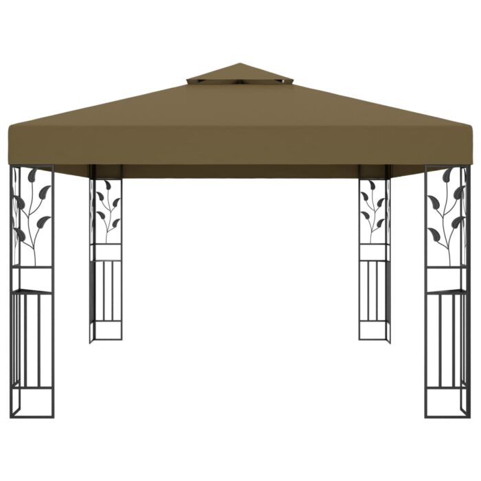Κιόσκι με Διπλή Οροφή Taupe 3 x 4 μ. 180 γρ/μ² - Image 3