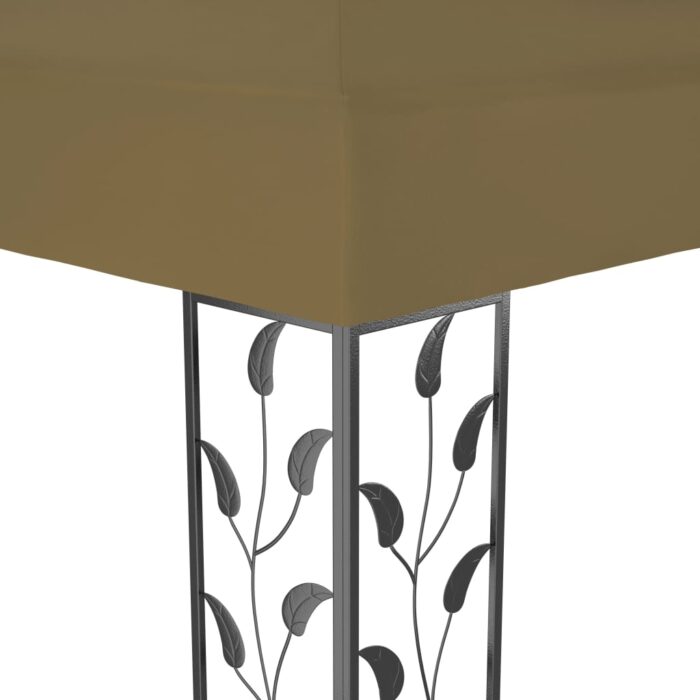 Κιόσκι με Διπλή Οροφή Taupe 3 x 4 μ. 180 γρ/μ² - Image 5