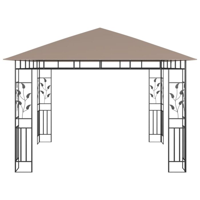 Κιόσκι με Αντικουνουπικό Δίχτυ Taupe 3x3x2,73 μ. / 180 γρ./μ² - Image 3