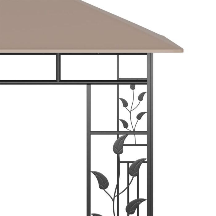 Κιόσκι με Αντικουνουπικό Δίχτυ Taupe 3x3x2,73 μ. / 180 γρ./μ² - Image 4