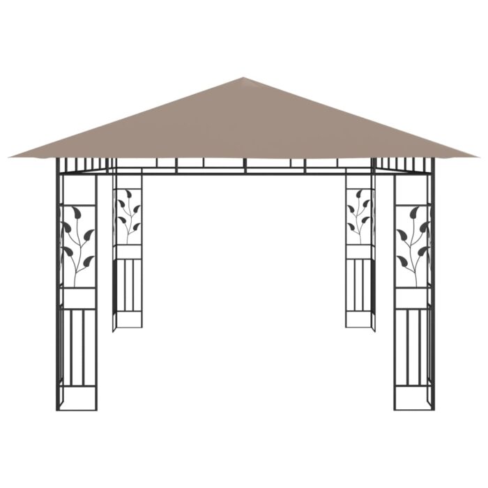 Κιόσκι με Αντικουνουπικό Δίχτυ Taupe 4x3x2,73 μ. / 180 γρ./μ² - Image 4
