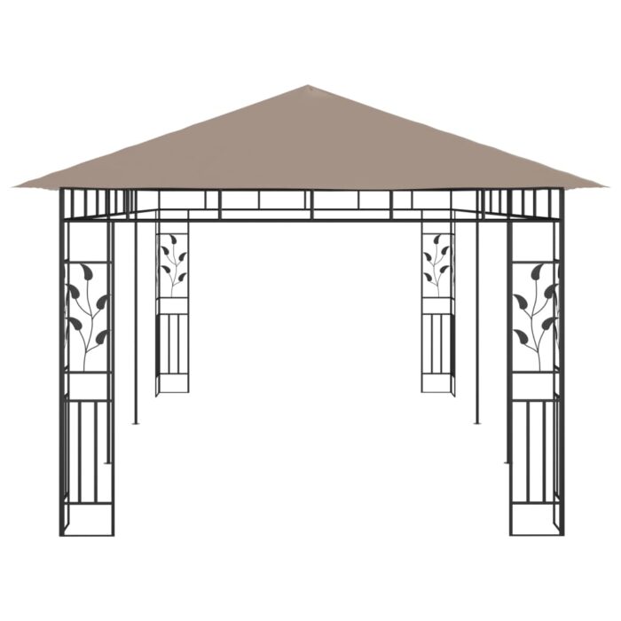 Κιόσκι με Αντικουνουπικό Δίχτυ Taupe 6x3x2,73 μ. / 180 γρ./μ² - Image 4