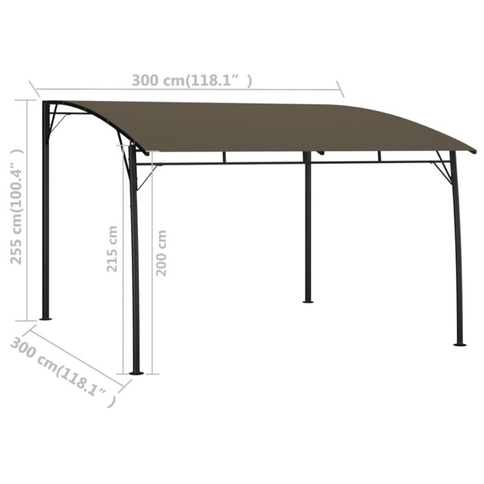 Τεντοπέργκολα Κήπου Taupe 3 x 3 x 2,55 μ. - Image 6
