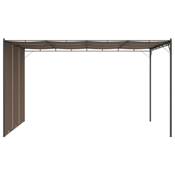 Κιόσκι Κήπου Taupe 4 x 3 x 2,25 μ. με Πλαϊνή Κουρτίνα - Image 4