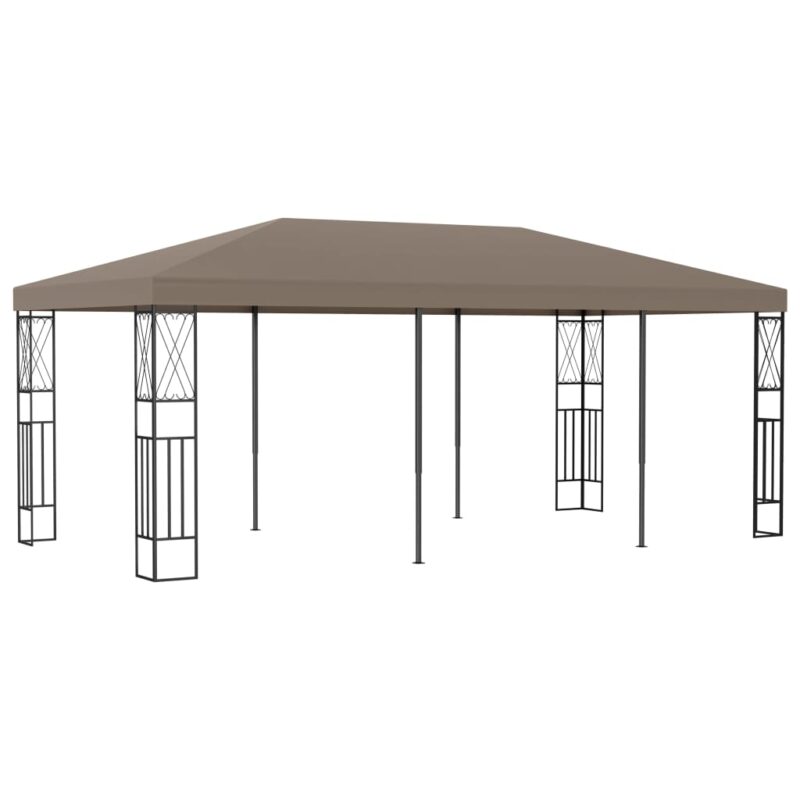 vidaXL Κιόσκι Taupe 6 x 3 μ. Ύφασμάτινο