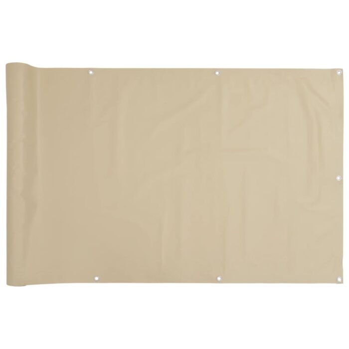 Διαχωριστικό Βεράντας Μπεζ 90 x 300 εκ. Ύφασμα Oxford - Image 2