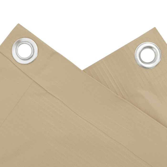 Διαχωριστικό Βεράντας Μπεζ 90 x 300 εκ. Ύφασμα Oxford - Image 3