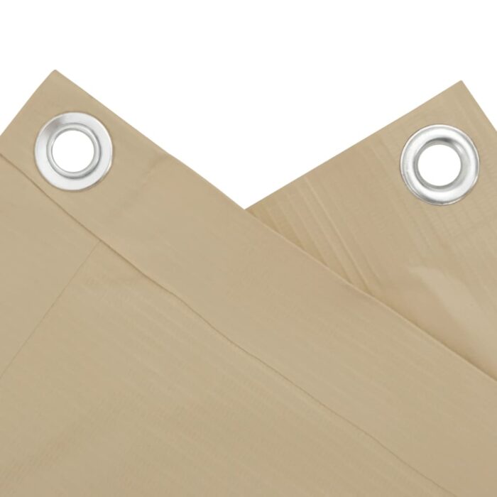 Διαχωριστικό Βεράντας Μπεζ 90 x 500 εκ. Ύφασμα Oxford - Image 3