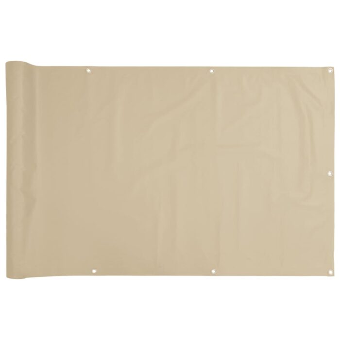 Διαχωριστικό Βεράντας Μπεζ 120 x 300 εκ. Ύφασμα Oxford - Image 2