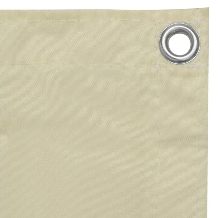 Διαχωριστικό Βεράντας Κρεμ 120 x 300 εκ. Ύφασμα Oxford - Image 3