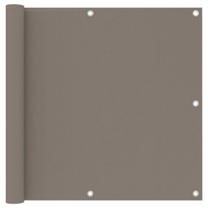 vidaXL Διαχωριστικό Βεράντας Taupe 90 x 500 εκ. Ύφασμα Oxford