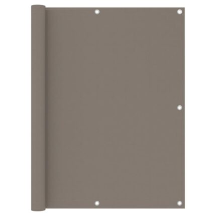vidaXL Διαχωριστικό Βεράντας Taupe 120 x 400 εκ. Ύφασμα Oxford
