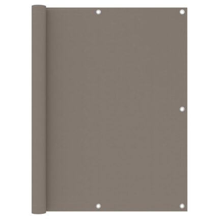 vidaXL Διαχωριστικό Βεράντας Taupe 120 x 500 εκ. Ύφασμα Oxford