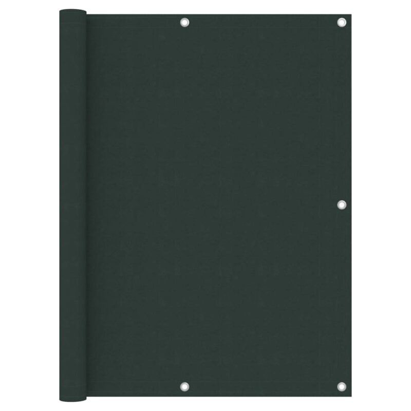 vidaXL Διαχωριστικό Βεράντας Σκούρο Πράσινο 120x600 εκ. Ύφασμα Oxford