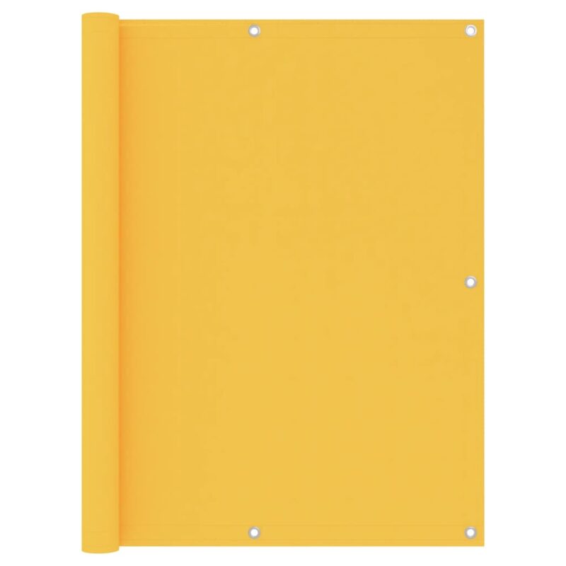 vidaXL Διαχωριστικό Βεράντας Κίτρινο 120 x 600 εκ. Ύφασμα Oxford