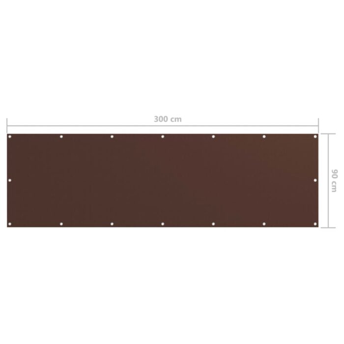 Διαχωριστικό Βεράντας Καφέ 90 x 300 εκ. Ύφασμα Oxford - Image 5