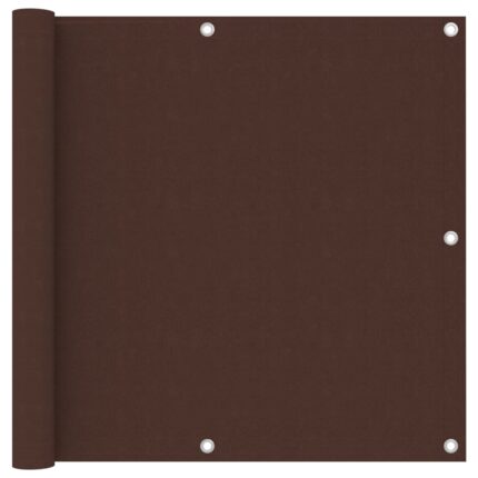 vidaXL Διαχωριστικό Βεράντας Καφέ 90 x 600 εκ. Ύφασμα Oxford