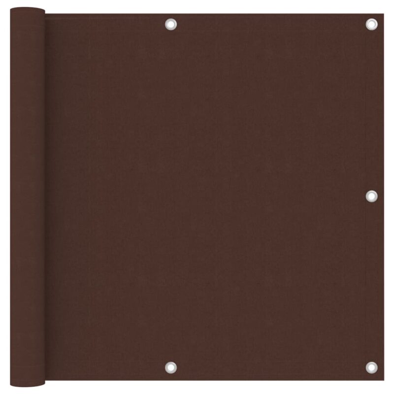 vidaXL Διαχωριστικό Βεράντας Καφέ 90 x 600 εκ. Ύφασμα Oxford