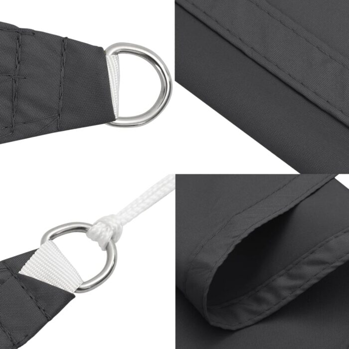 Πανί Σκίασης Ορθογώνιο Ανθρακί 2 x 3 μ. από Ύφασμα Oxford - Image 7