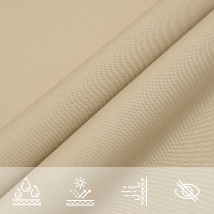 Πανί Σκίασης Τρίγωνο Μπεζ 3 x 4 x 5 μ. από Ύφασμα Oxford - Image 5