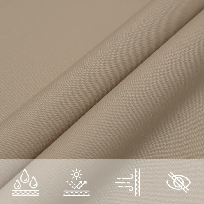 Πανί Σκίασης Τετράγωνο Taupe 3,6 x 3,6 μ. από Ύφασμα Oxford - Image 7